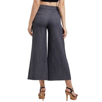 Grey printed viscose bottoms 4