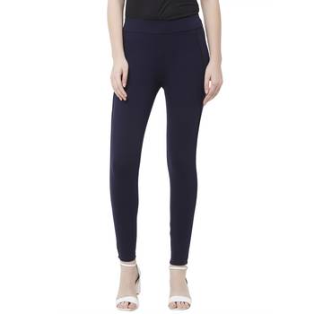 Blue printed rayon bottoms 1