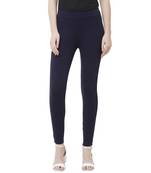 Blue printed rayon bottoms