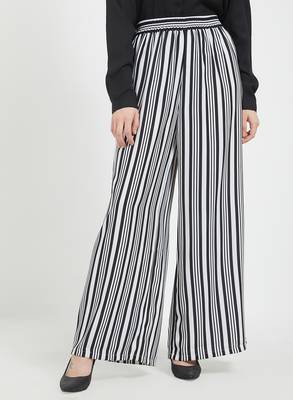Black printed polyester bottoms 2