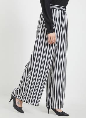 Black printed polyester bottoms 4