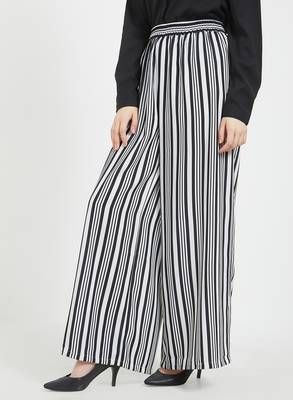 Black printed polyester bottoms 5