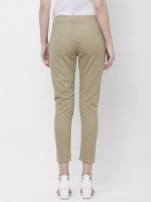 Beige printed cotton bottoms 2