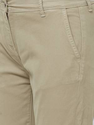 Beige printed cotton bottoms 5