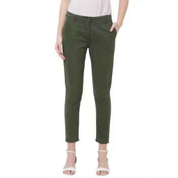Green printed cotton bottoms 1
