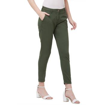 Green printed cotton bottoms 2
