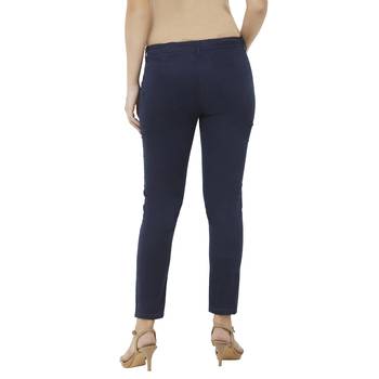 Blue printed cotton bottoms 4
