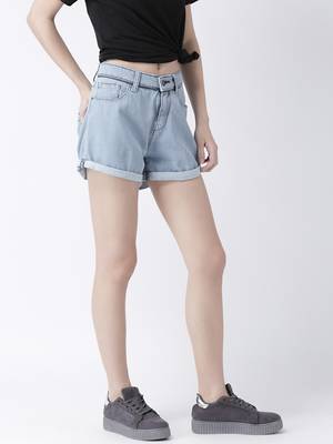Blue printed viscose bottoms 3