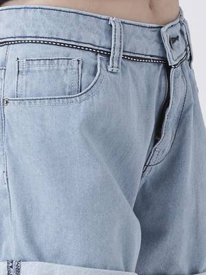 Blue printed viscose bottoms 5