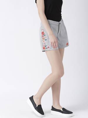 Grey printed polyester bottoms 3