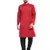 Red woven pure cotton men-kurtas