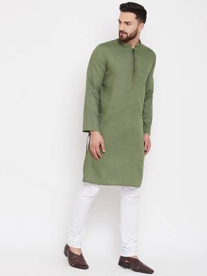 Green woven linen men-kurtas 3