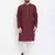 Maroon woven pure cotton men-kurtas