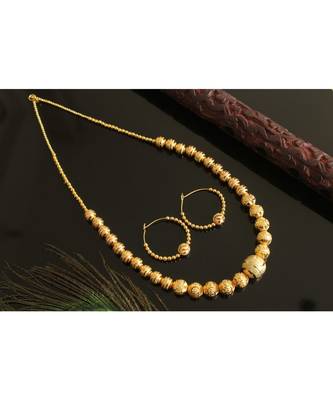 Awesome Handmade Golden Balls Necklace Set 1