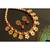 Beautiful Gold Tone Brown Rudhra Ball Necklace Set