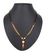 Gold diamond mangalsutra