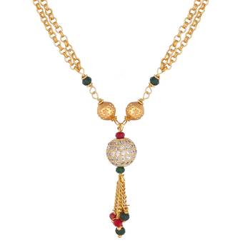 Gold diamond mangalsutra 3