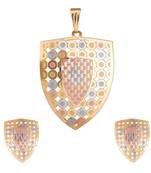 Gold emerald  necklace-sets