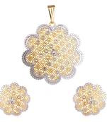 Gold emerald  necklace-sets