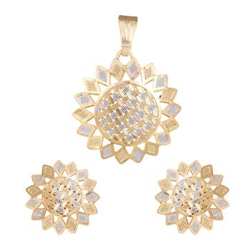 Gold emerald  necklace-sets 1