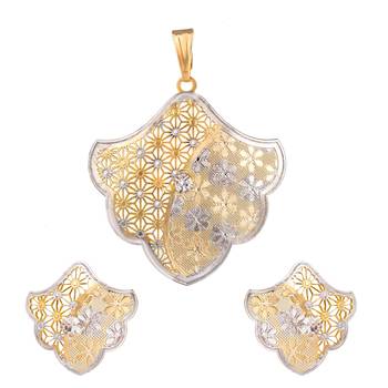 Gold emerald  necklace-sets 1