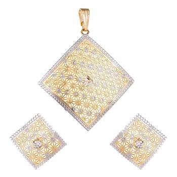 Gold emerald  necklace-sets 1