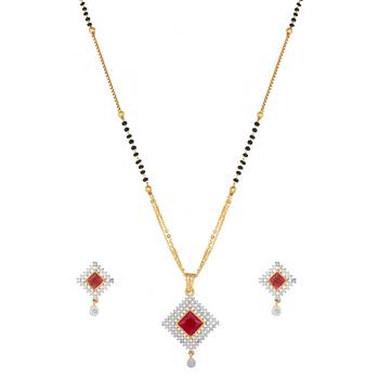 Red diamond mangalsutra 2