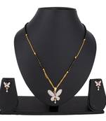 Gold diamond mangalsutra