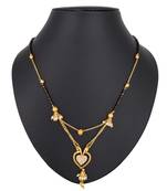 Gold diamond mangalsutra