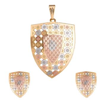 Gold emerald  necklace-sets 1