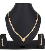 Gold emerald  necklace-sets