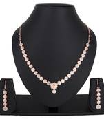 Pink emerald  necklace-sets