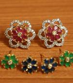 Multicolor Onyx Studs