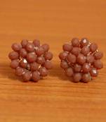 Brown Crystal Studs