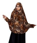 Stitched Lycra Chaderi Makhna Hijab With Veil And Sleeves