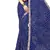 Blue printed chiffon saree with blouse
