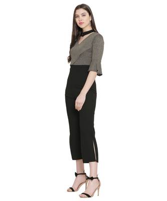 Black Color Lycra Fabric Jumsuit 3
