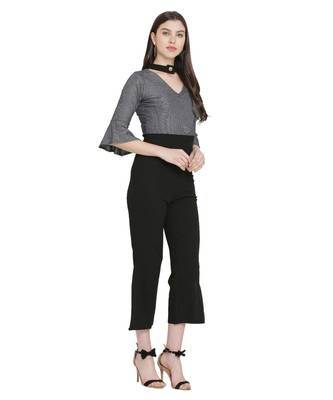 Navy Color Lycra Fabric Jumsuit 2
