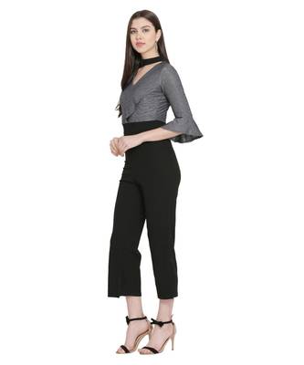 Navy Color Lycra Fabric Jumsuit 3