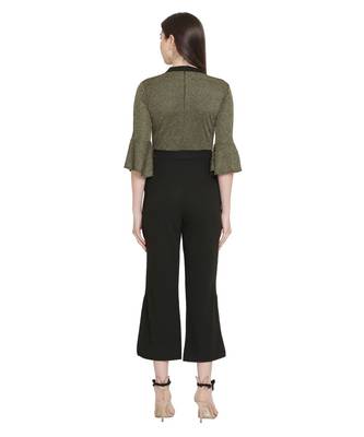 Olive Green Color Lycra Fabric Jumsuit 5