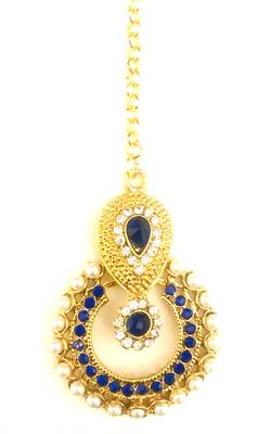 Blue maang-tikka 1
