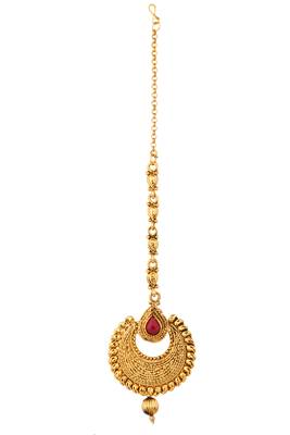 Maroon maang-tikka 1