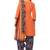 Women's Peach & Navy Blue Synthetic Printed Unstitch Dress Material With Dupatta