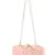 Anekaant Web Embroidered Sequines Faux Silk Clutch Pastel Pink & Gold