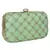 Anekaant Web Embroidered Sequines Faux Silk Clutch Pastel Green & Gold