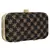 Anekaant Web Embroidered Sequines Faux Silk Clutch Black & Gold