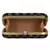 Anekaant Web Embroidered Sequines Faux Silk Clutch Black & Gold