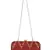 Anekaant Web Textured Sequines Faux Silk Clutch Maroon & Gold