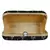 Anekaant Web Textured Sequines Faux Silk Clutch Black & Gold