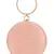Anekaant Gala Sequines Embellished Faux Silk Round Clutch Baby Pink & White